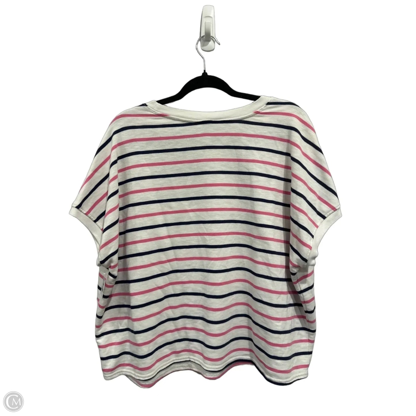 Top Short Sleeve By Old Navy In Striped Pattern, Size: L