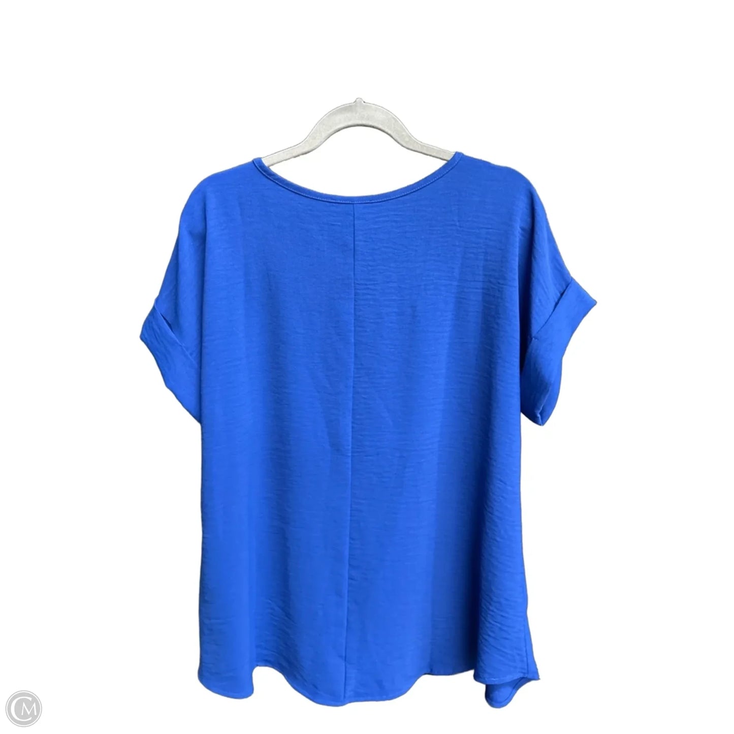 Top Short Sleeve By Entro In Blue, Size: L