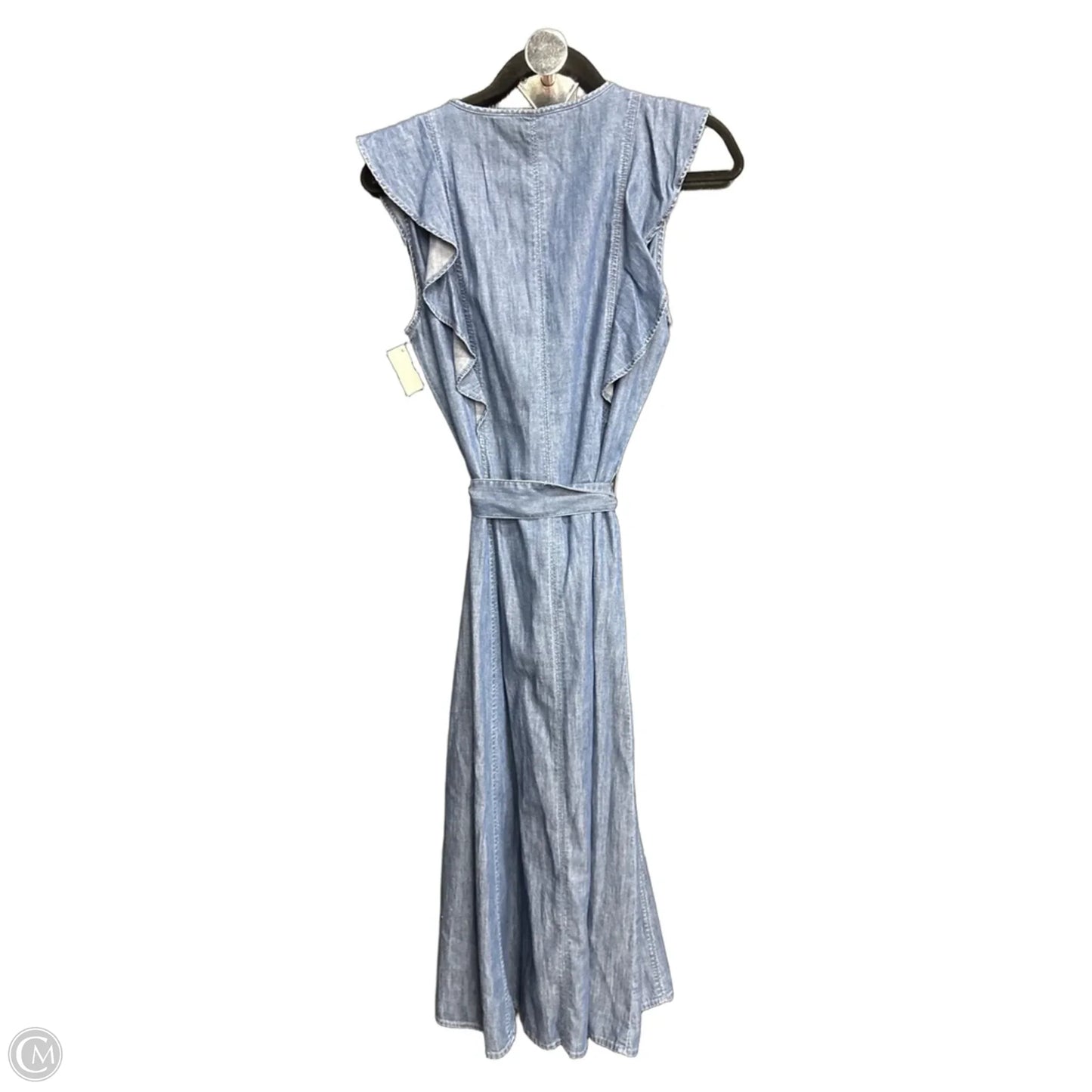 Dress Casual Maxi By Loft In Blue Denim, Size: 4
