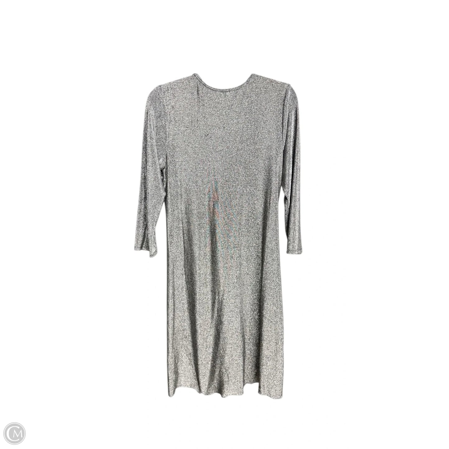 Dress Casual Midi By Cato In Silver, Size: S
