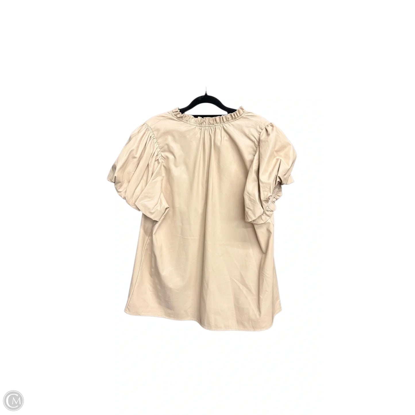 Top Short Sleeve By Entro In Cream, Size: Xl
