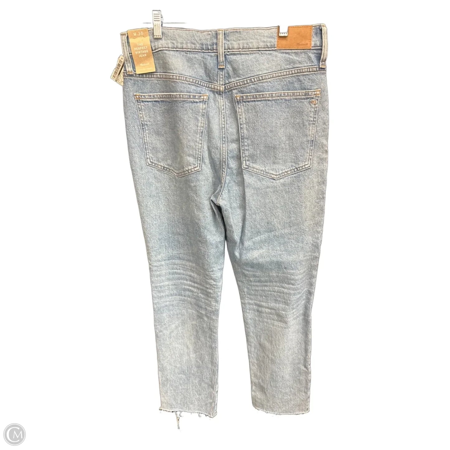 Jeans Straight By Madewell In Blue Denim, Size: 8