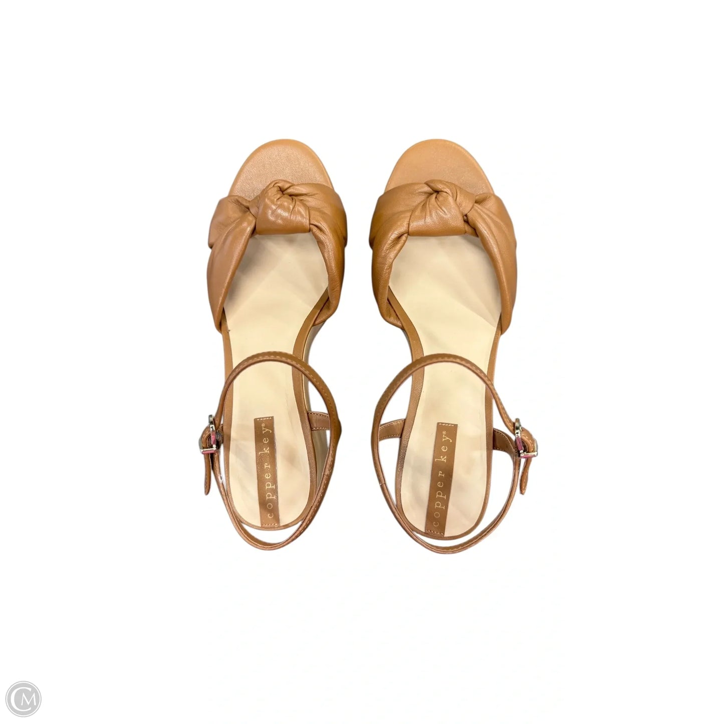 Shoes Heels Block By Copper Key In Brown, Size: 8.5