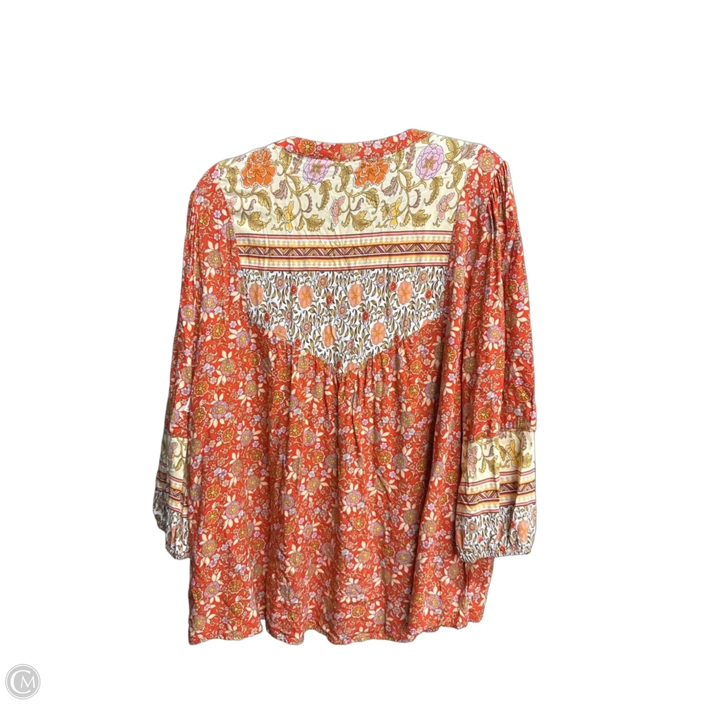 Top 3/4 Sleeve By Jane And Delancey In Floral Print, Size: L