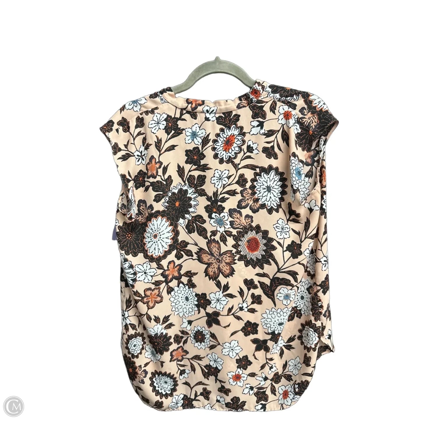 Top Sleeveless By Loft In Floral Print, Size: S
