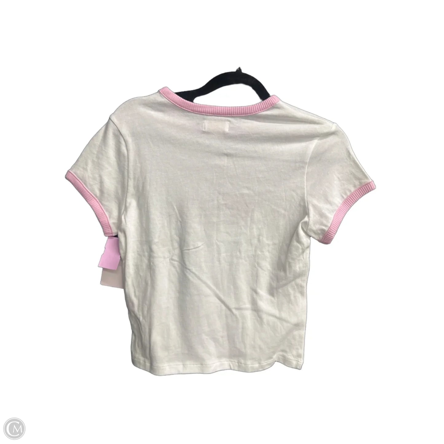 Top Short Sleeve By Pink In Pink & White, Size: Xs