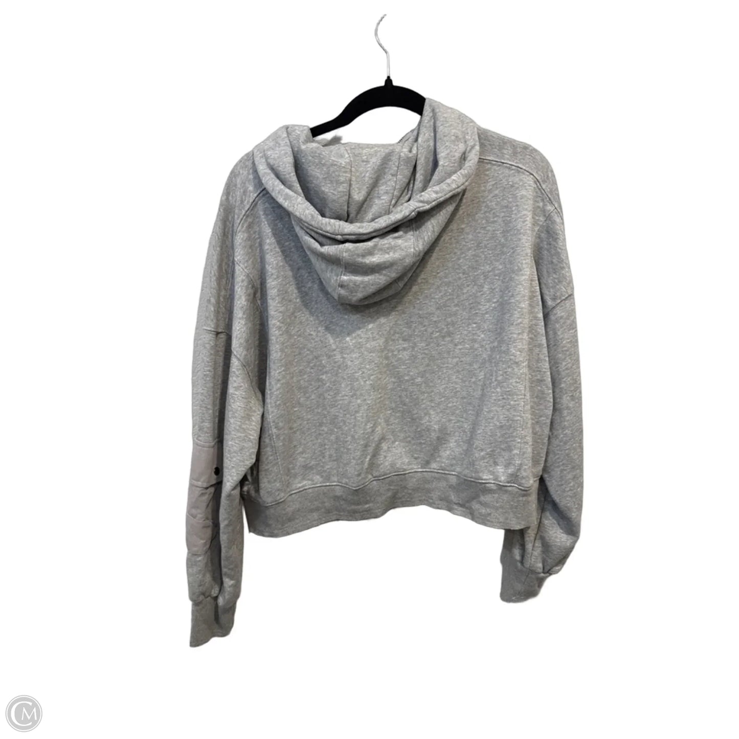 Sweatshirt Hoodie By Clothes Mentor In Grey, Size: M