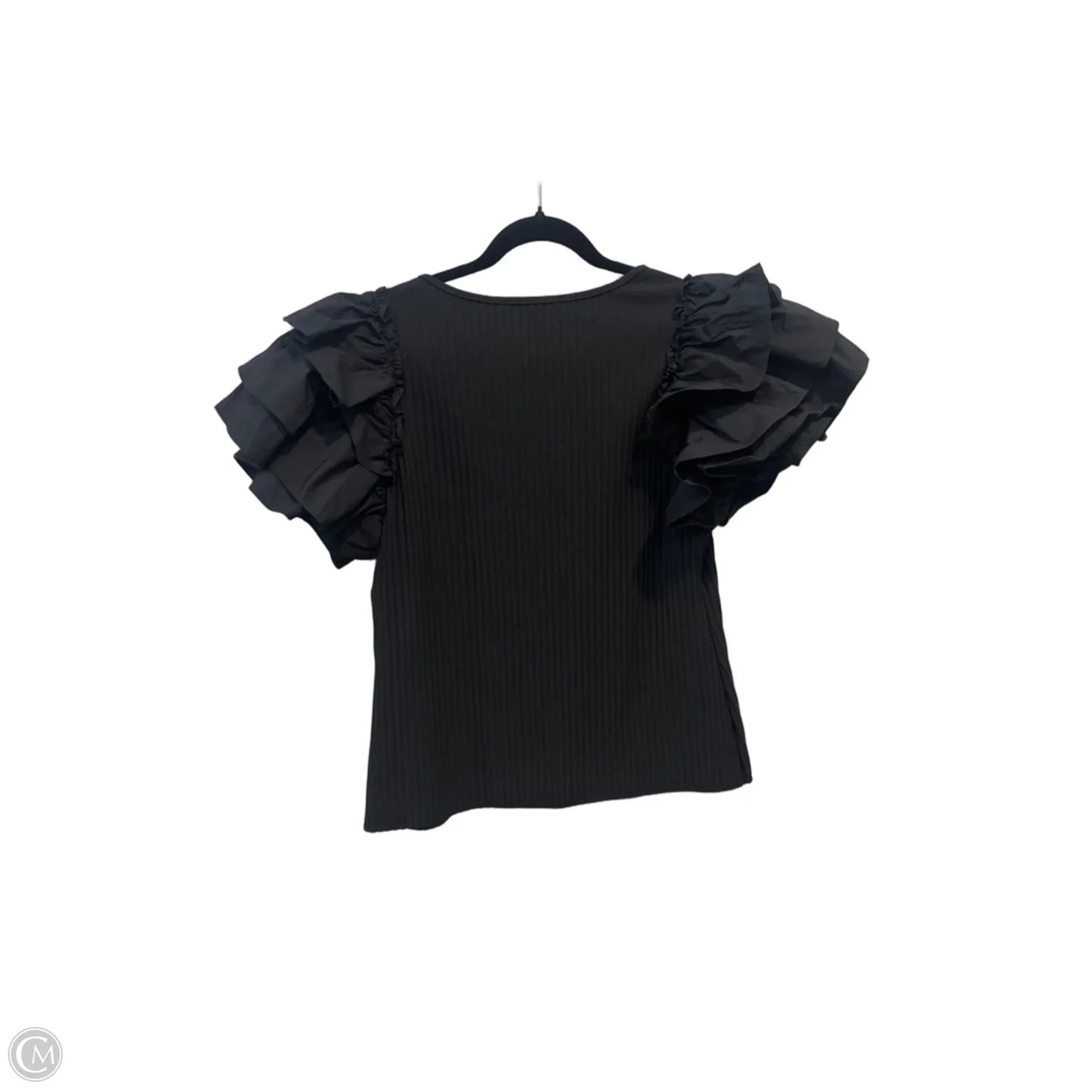 Top Short Sleeve By Marc New York In Black, Size: L
