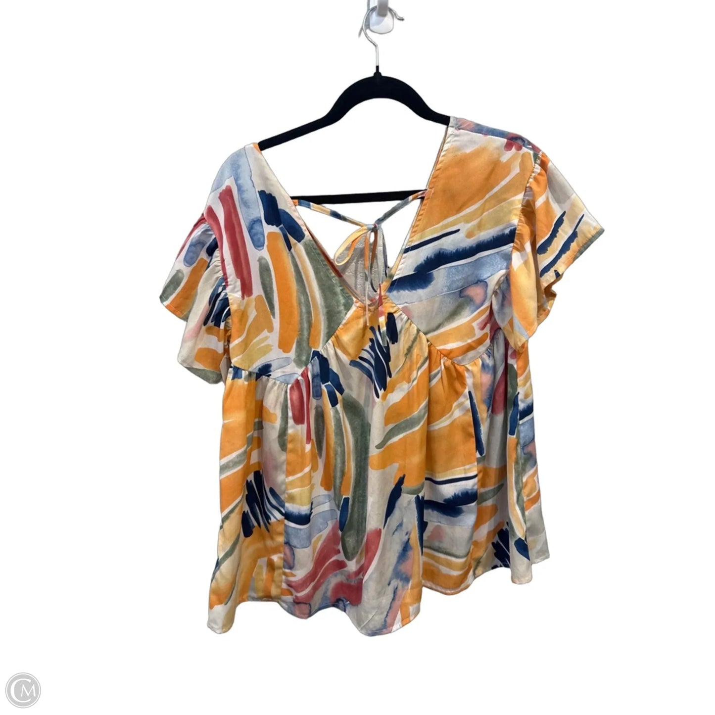 Top Short Sleeve By Entro In Orange, Size: S