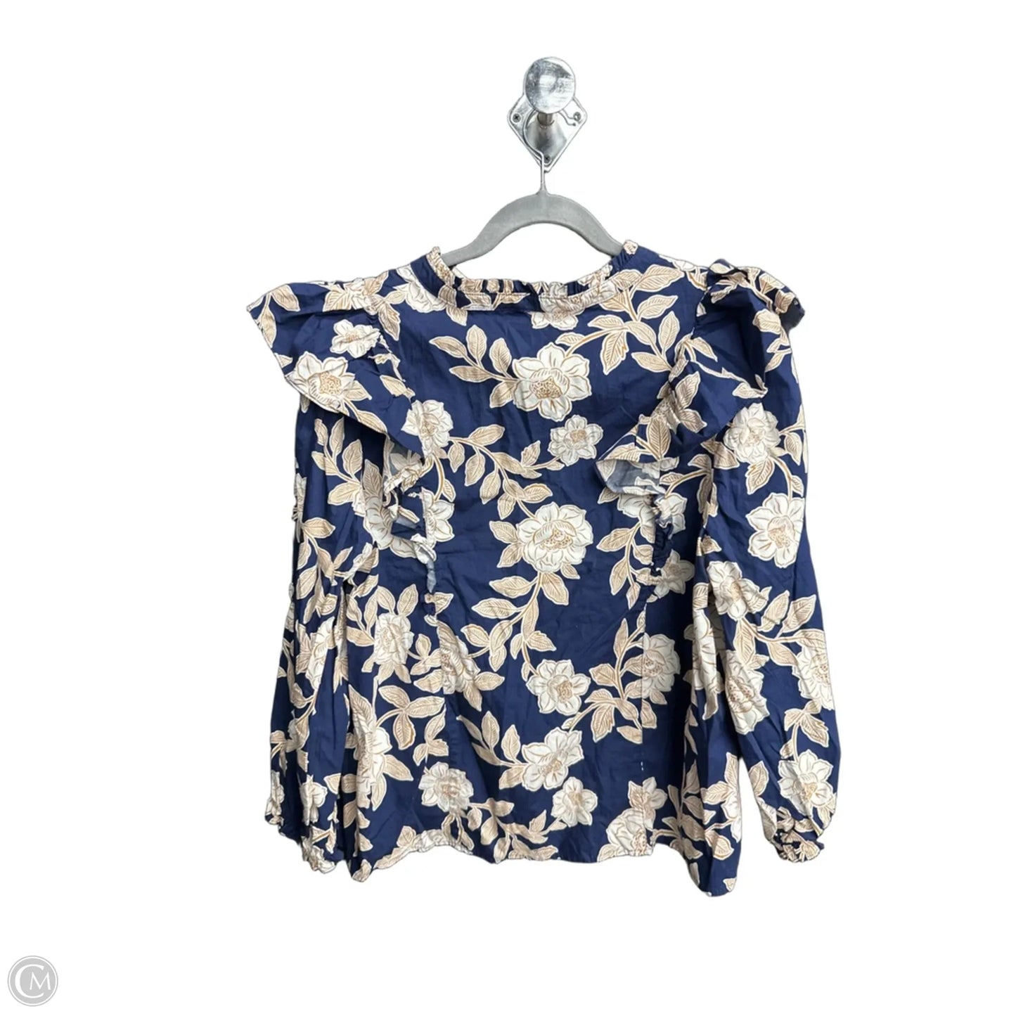 Top Long Sleeve By Sugar Lips In Navy, Size: Xl