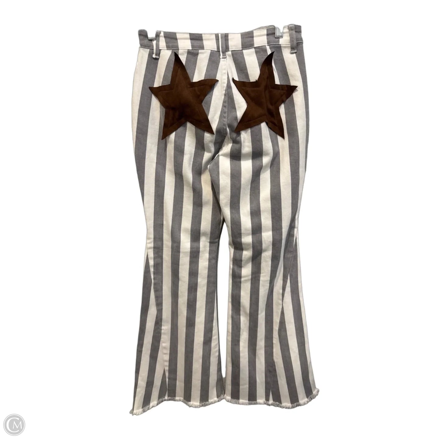 Jeans Boot Cut By Clothes Mentor In Grey & White, Size: 6