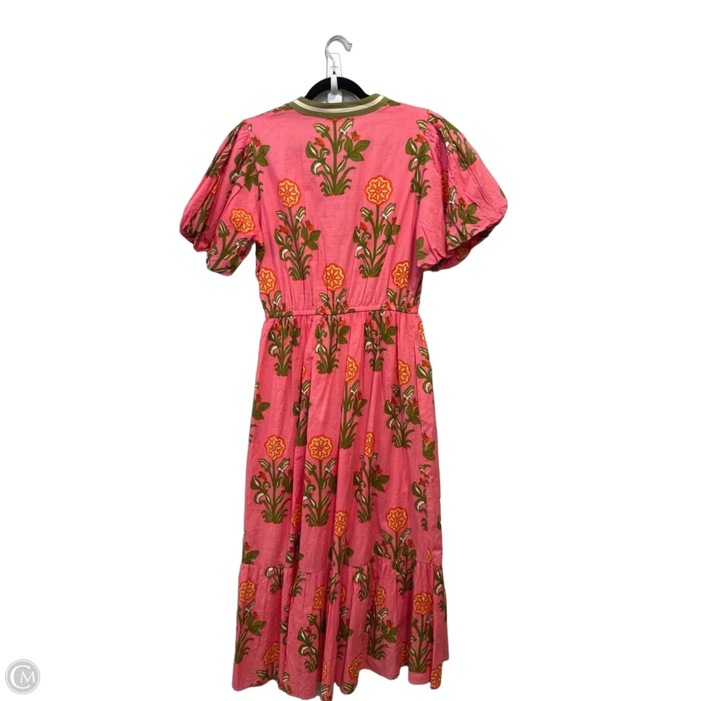 Dress Casual Maxi By Thml In Green & Pink, Size: M