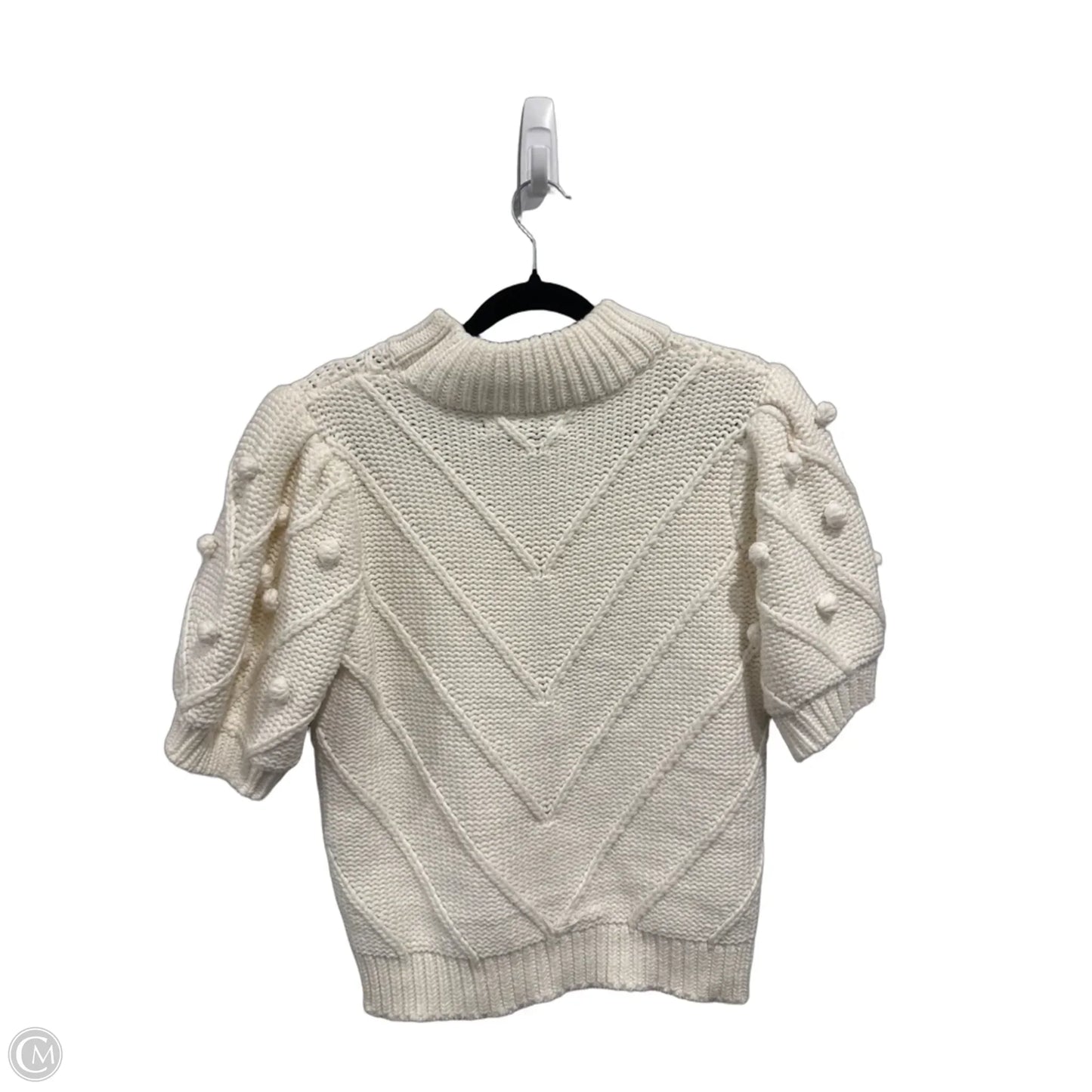 Sweater Short Sleeve By English Factory In White, Size: S