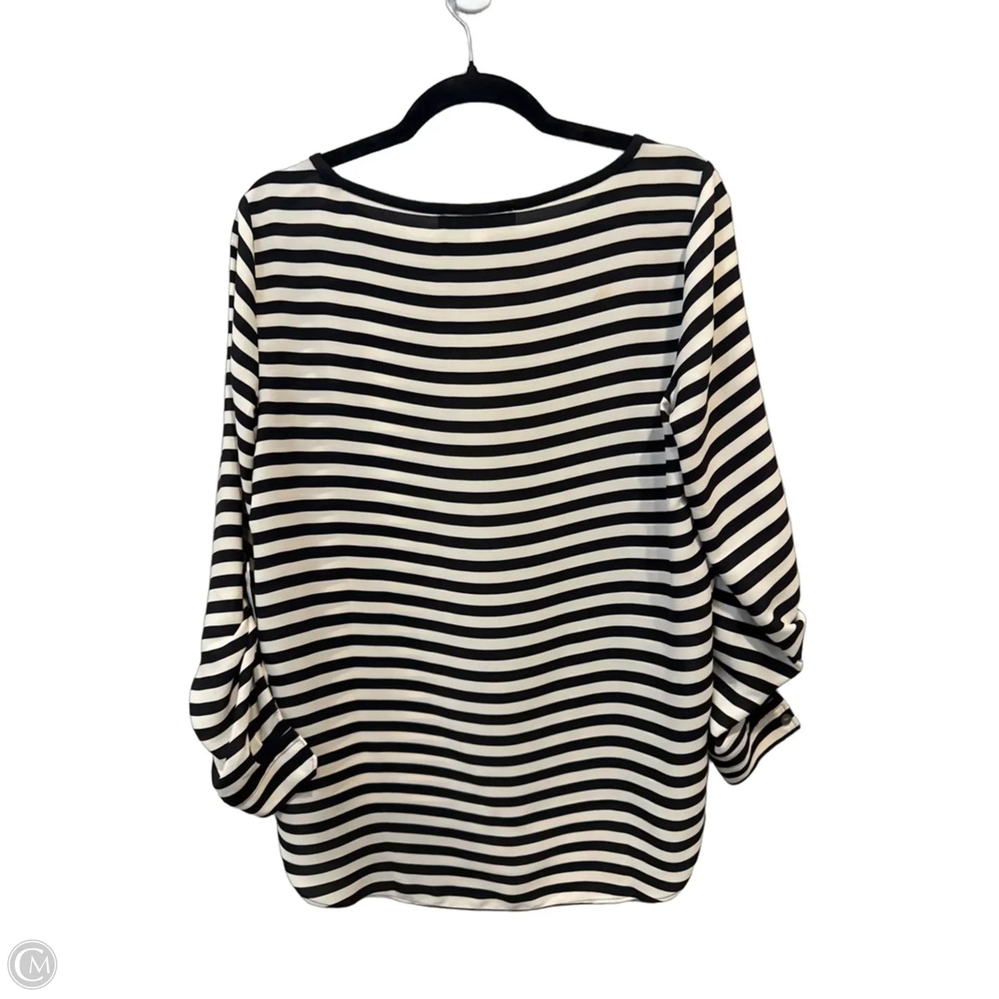 Top Long Sleeve By Loft In Striped Pattern, Size: S