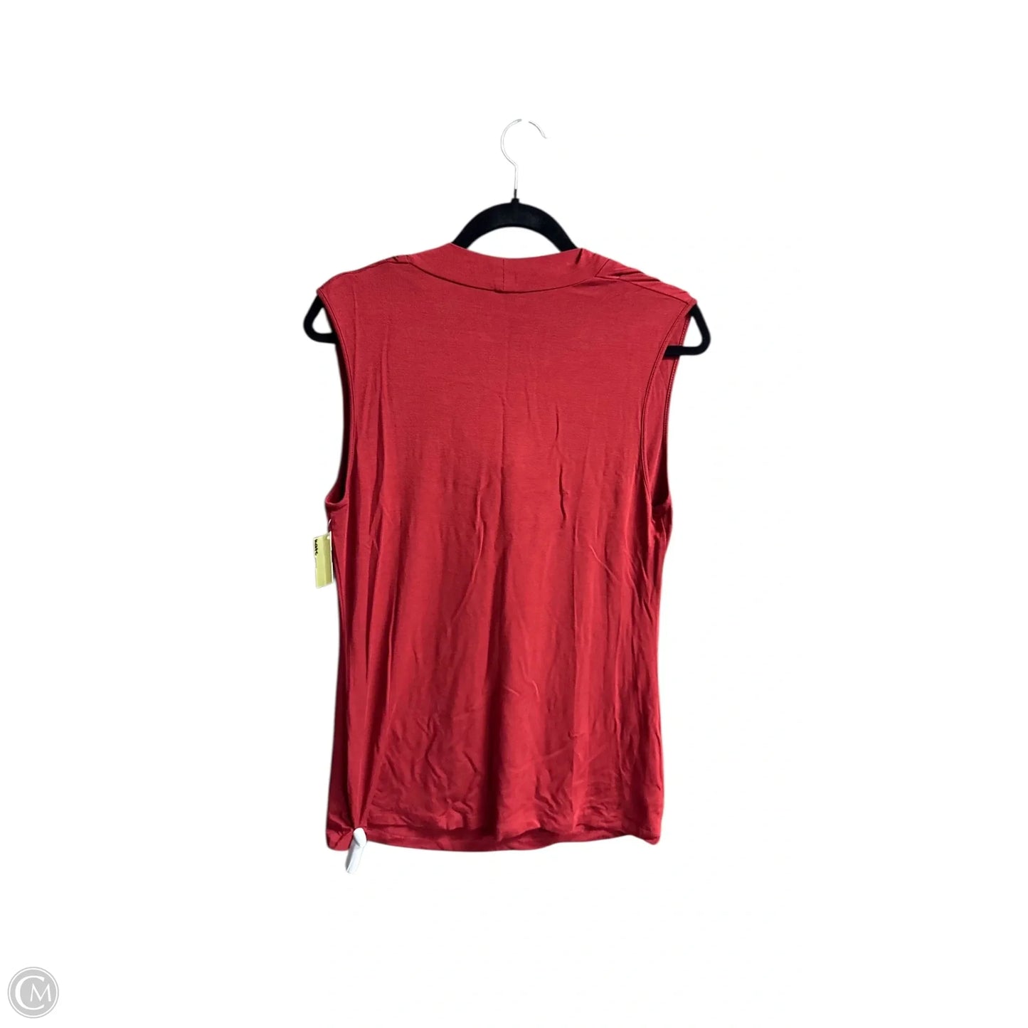 Top Short Sleeve Designer By Lafayette 148 In Red, Size: L