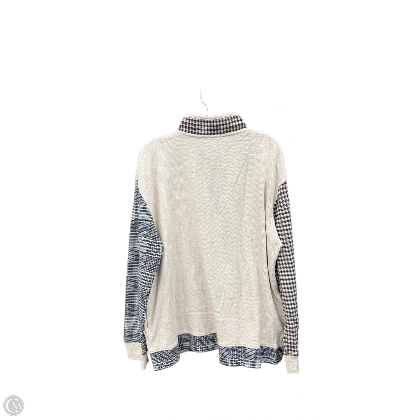 Sweatshirt Collar By Lands End In Beige, Size: Xl
