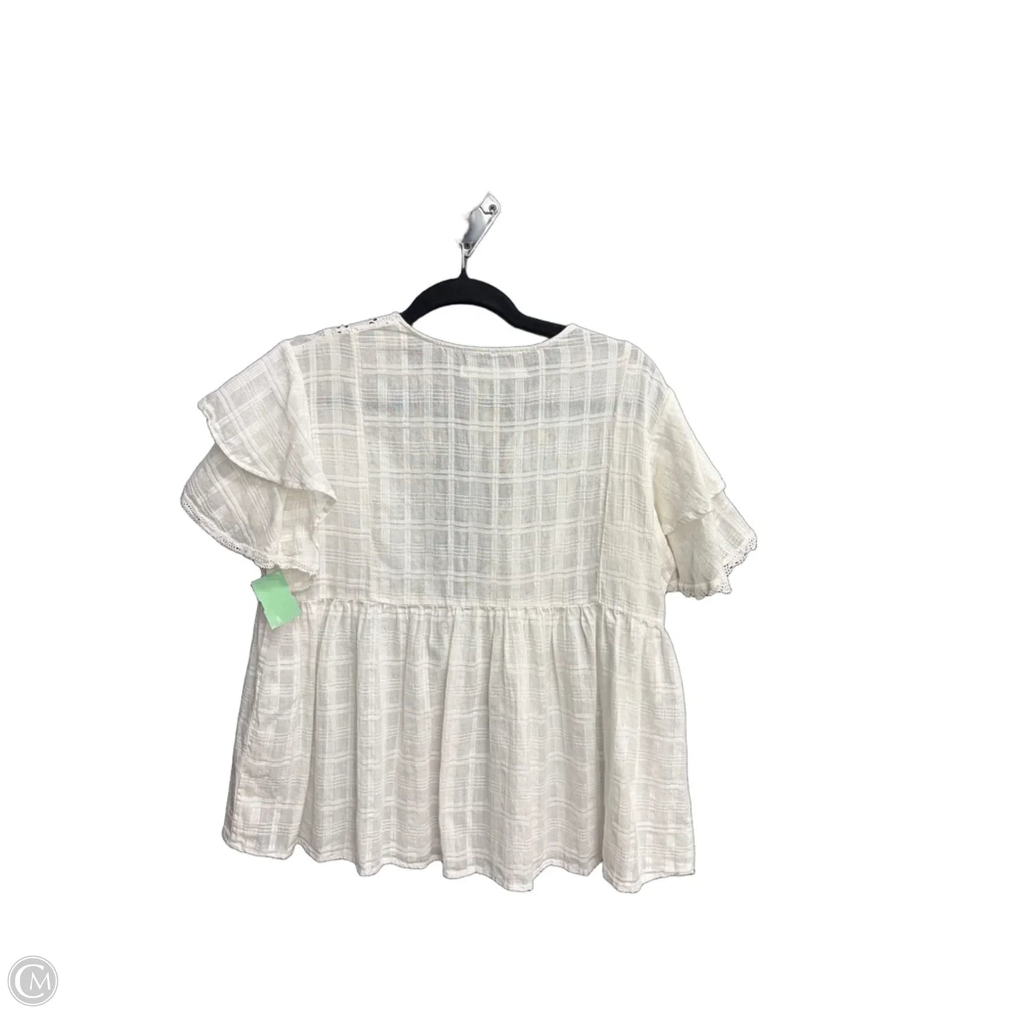 Top Short Sleeve By Altard State In White, Size: S