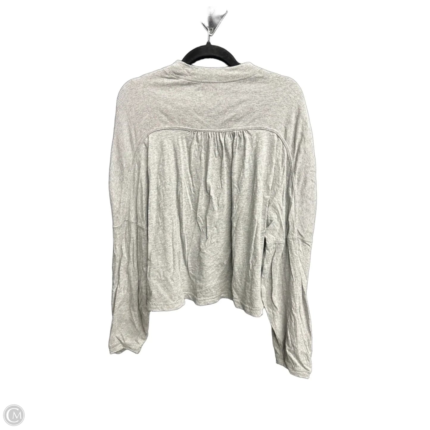 Top Long Sleeve By Aerie In Grey, Size: S