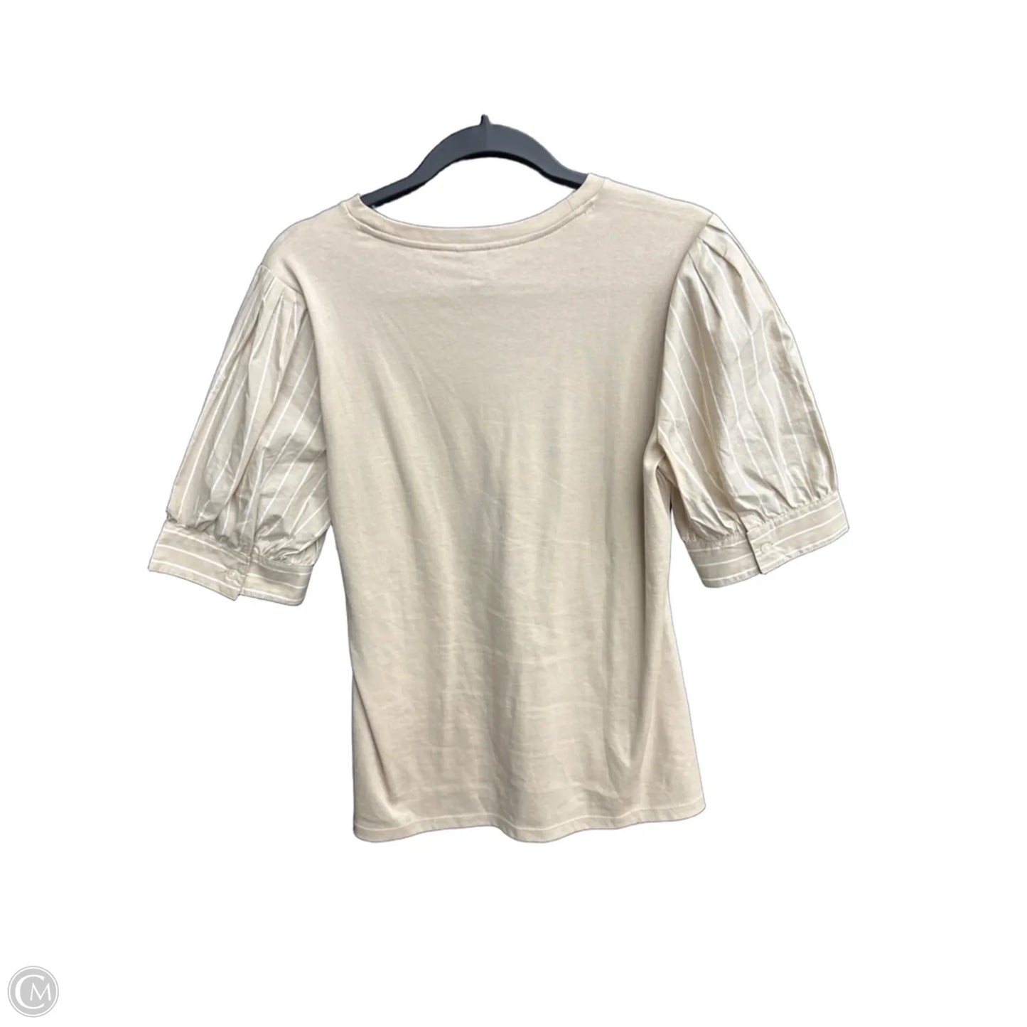 Blouse 3/4 Sleeve By Ann Taylor In Tan, Size: M
