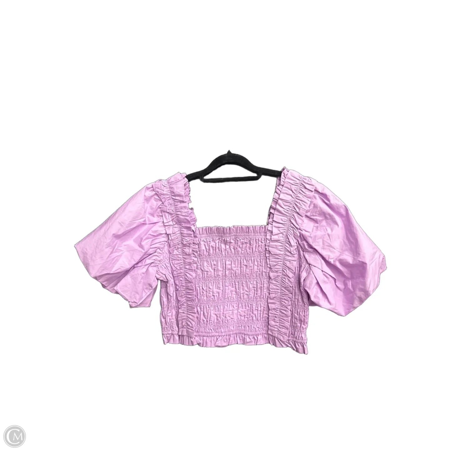 Blouse Short Sleeve By Endless Rose In Purple, Size: M