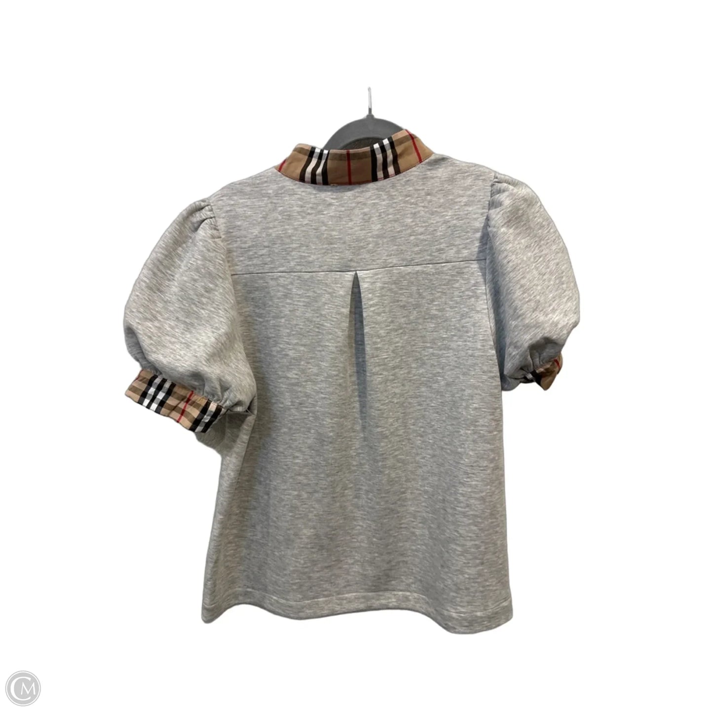 Blouse Short Sleeve By Jodifl In Grey, Size: S