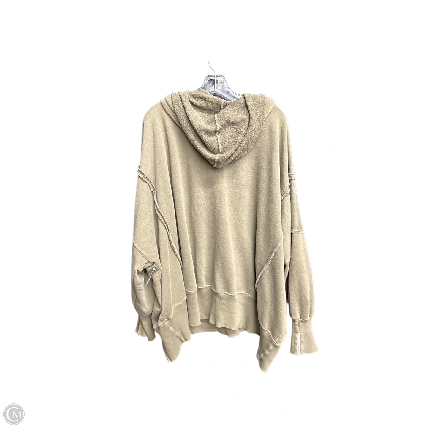 Sweatshirt Hoodie By Free People In Green, Size: Xl