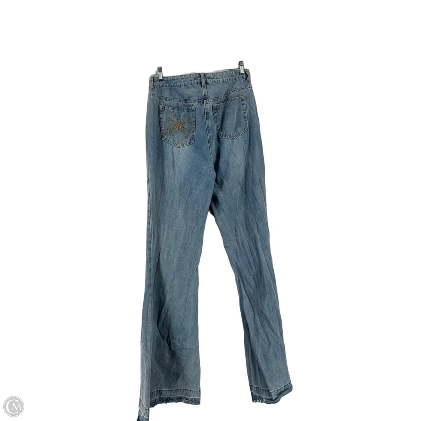 Jeans Flared By Loveshackfancy In Blue Denim, Size: M