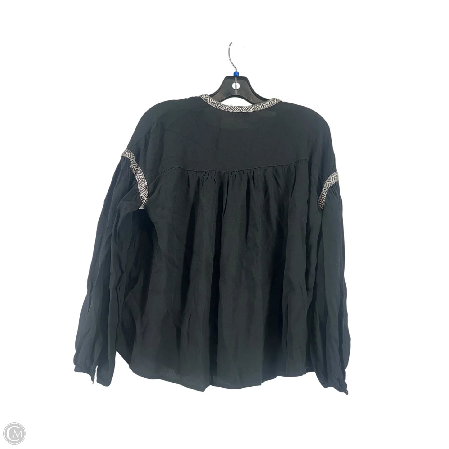Top Long Sleeve By Madewell In Black, Size: S