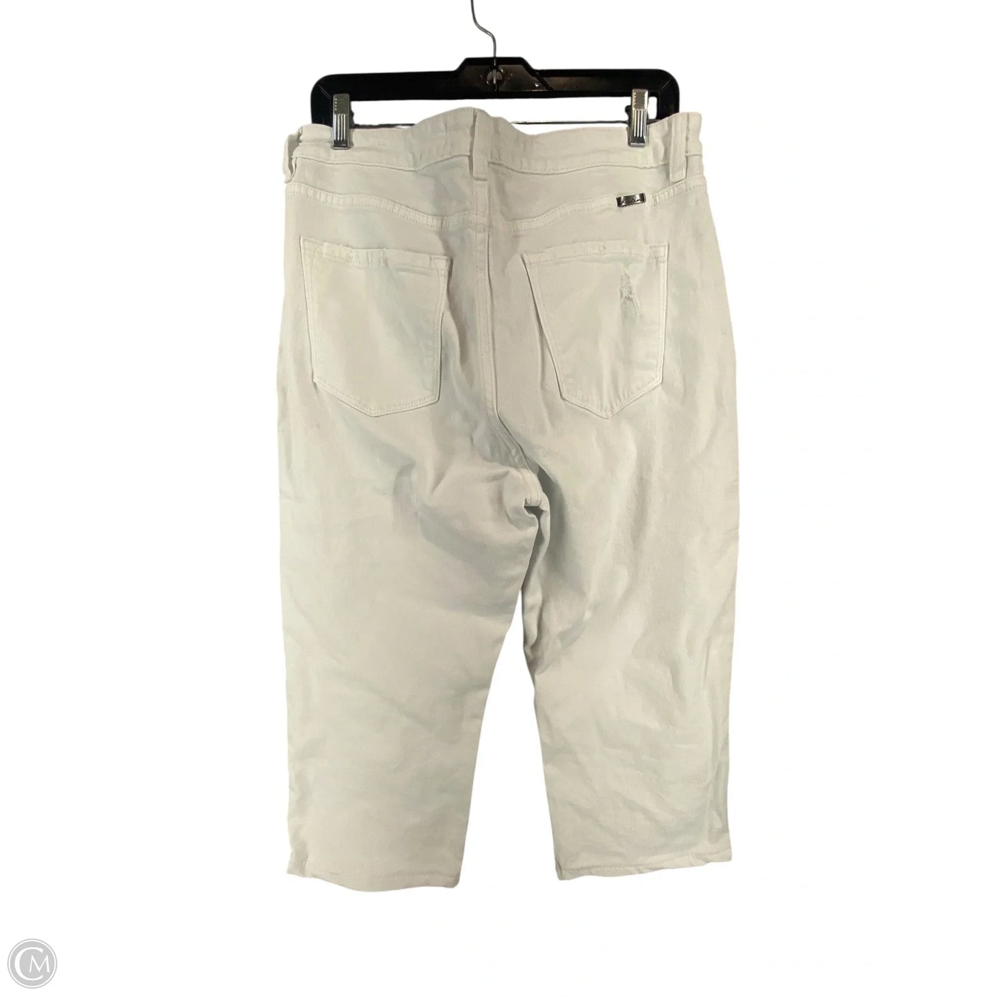 Jeans Cropped By Kancan In White Denim, Size: 30