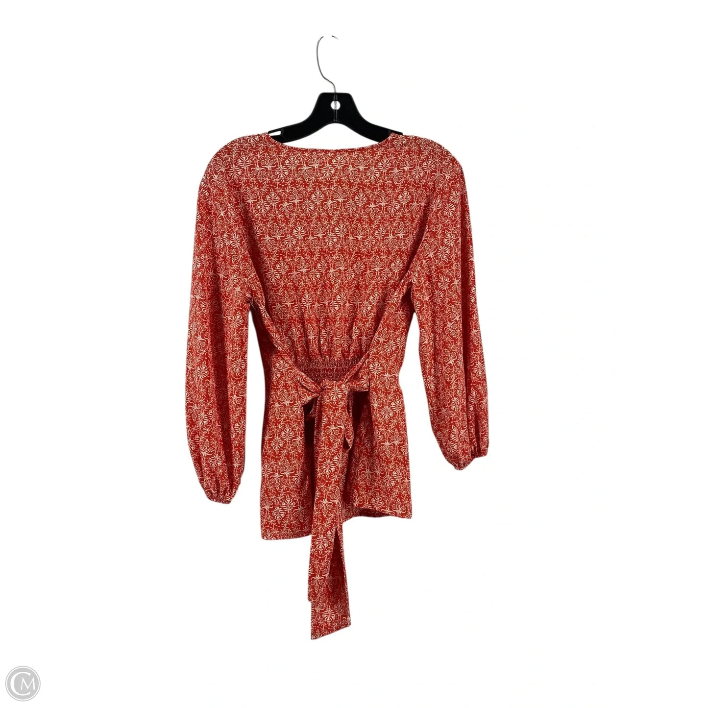 Top Long Sleeve By Max Studio In Red, Size: M