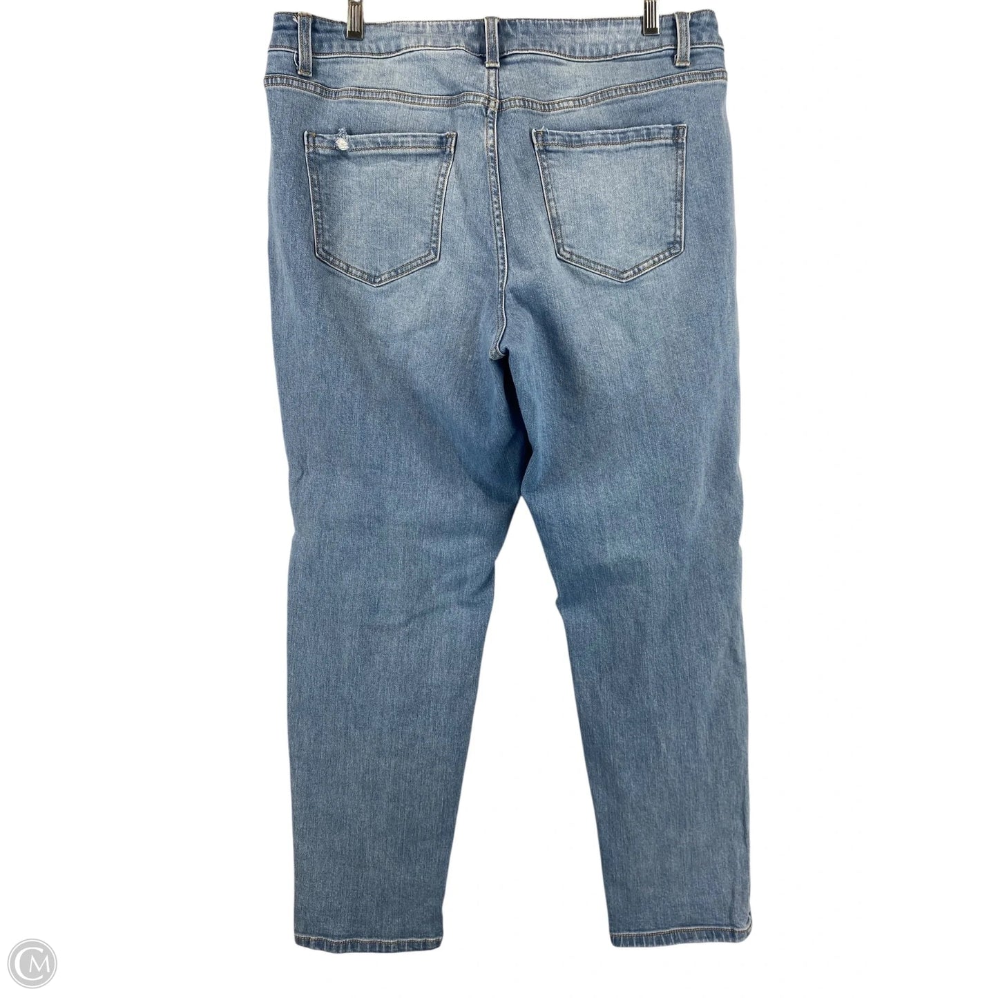 Jeans Straight By Time And Tru In Blue Denim, Size: 14