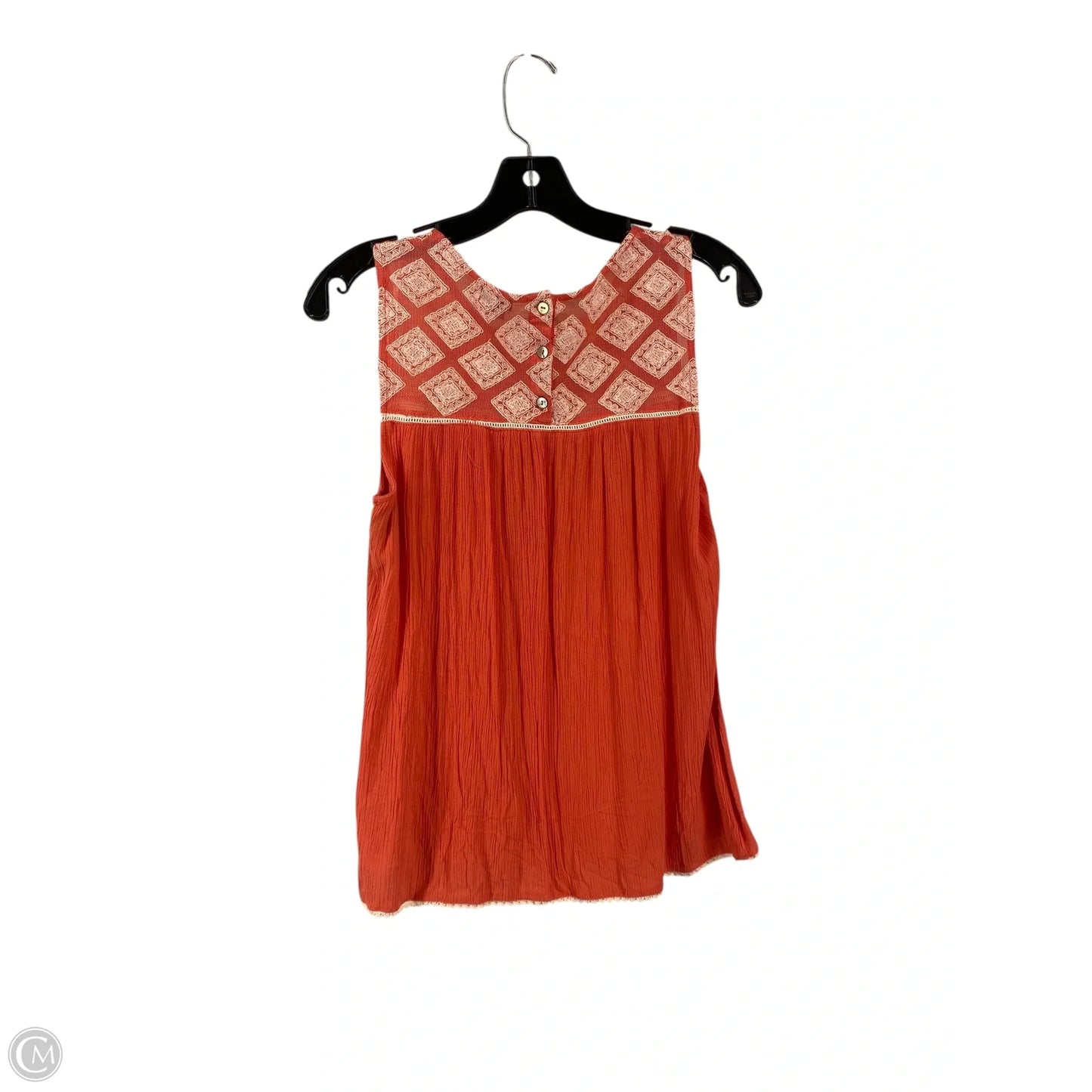 Top Sleeveless By New Directions In Coral, Size: S
