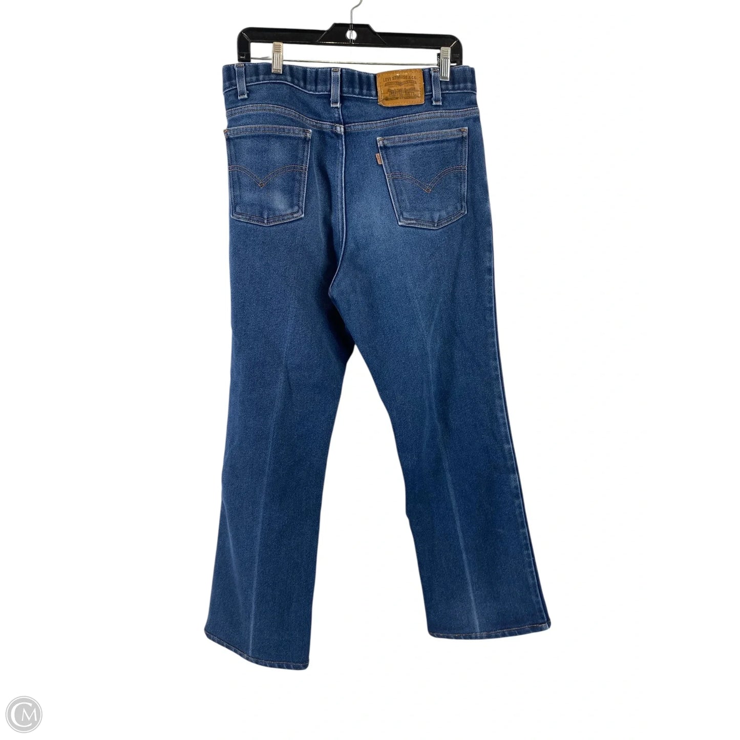Jeans Straight By Levis In Blue Denim, Size: 12