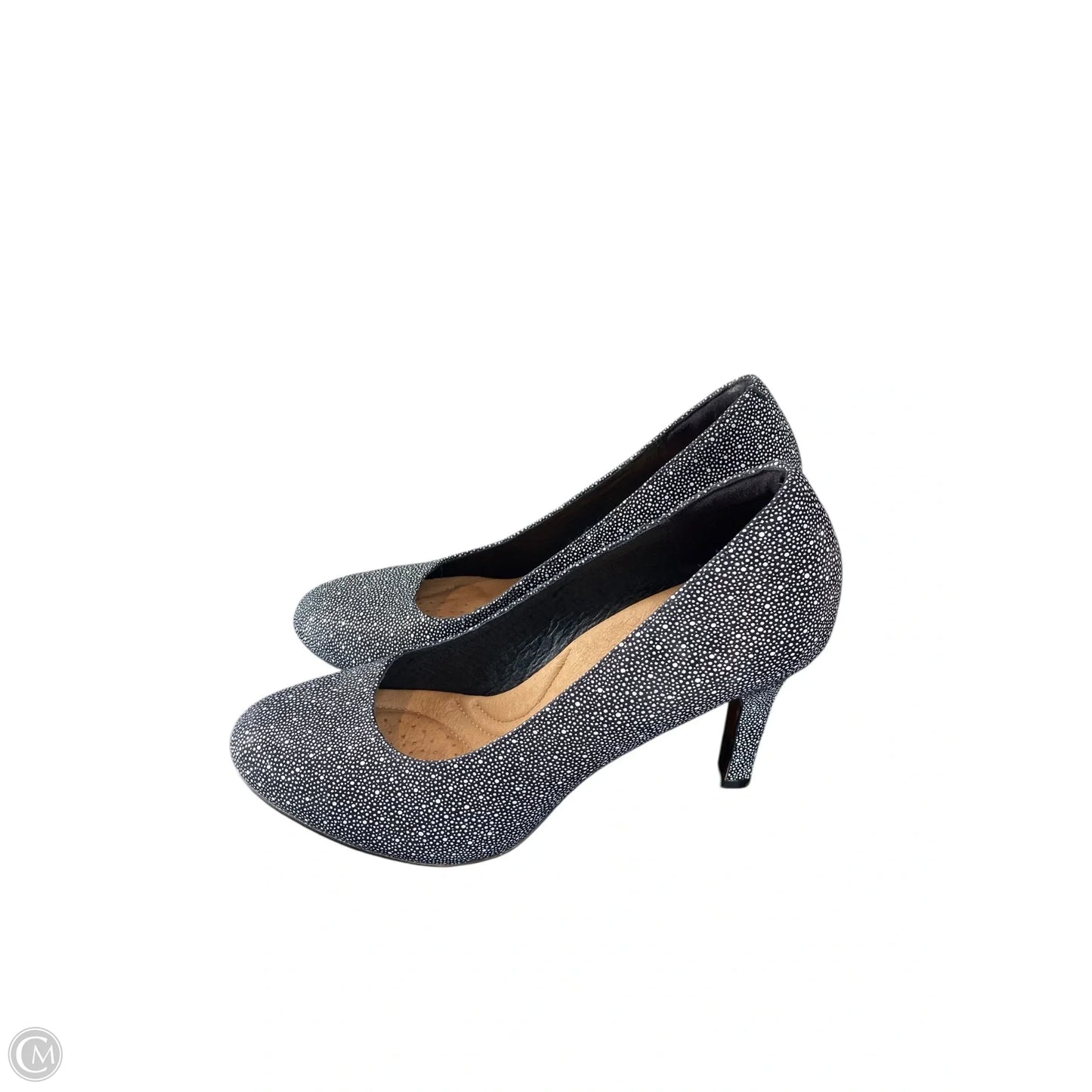 Shoes Heels Kitten By Clarks In Polkadot Pattern, Size: 8.5