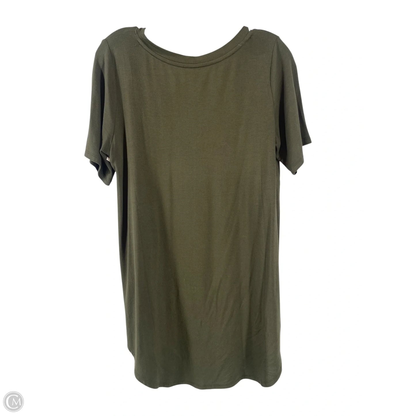 Top Short Sleeve By Zenana Outfitters In Green, Size: S
