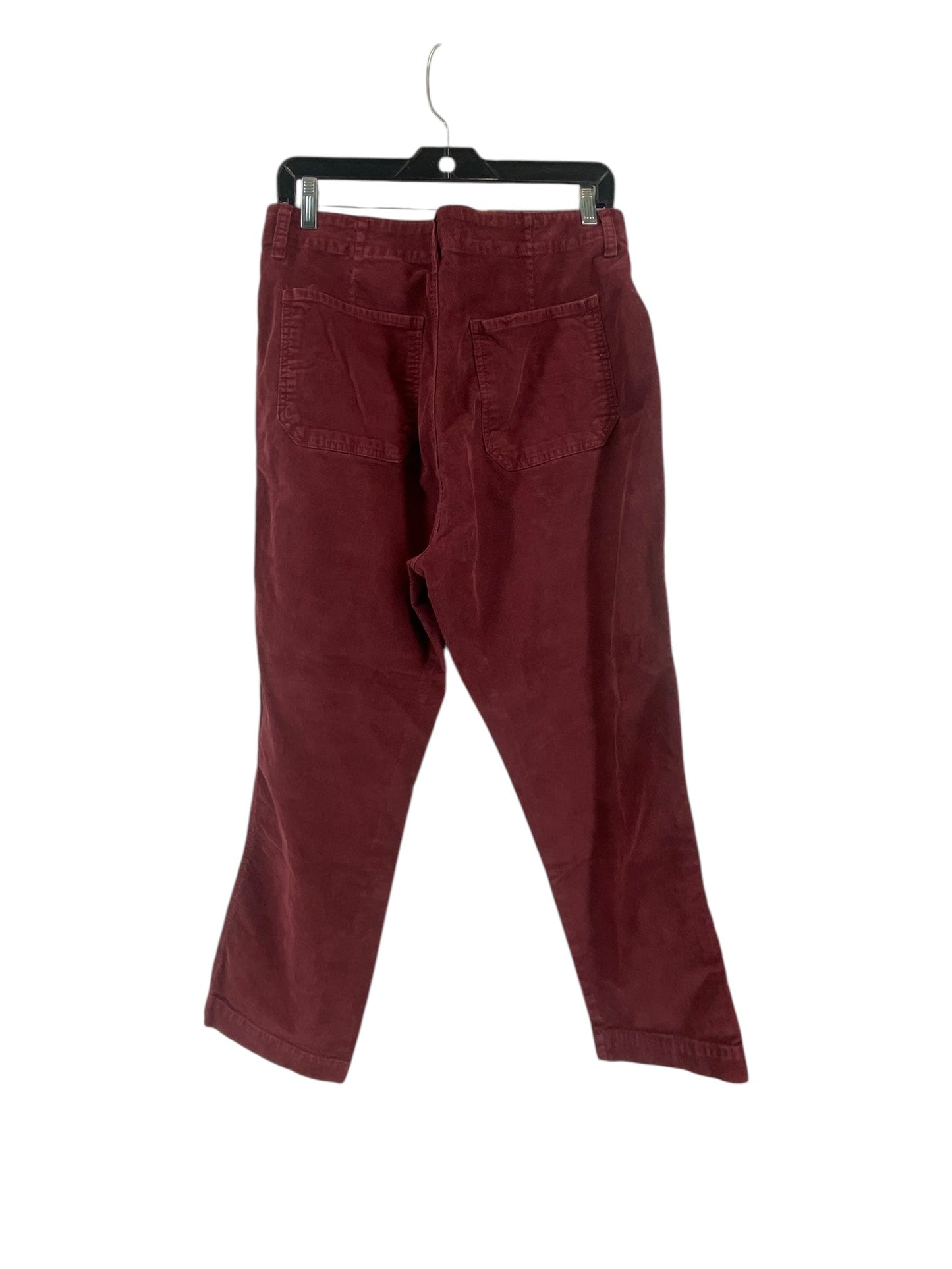 Pants Corduroy By Clothes Mentor In Maroon, Size: 14