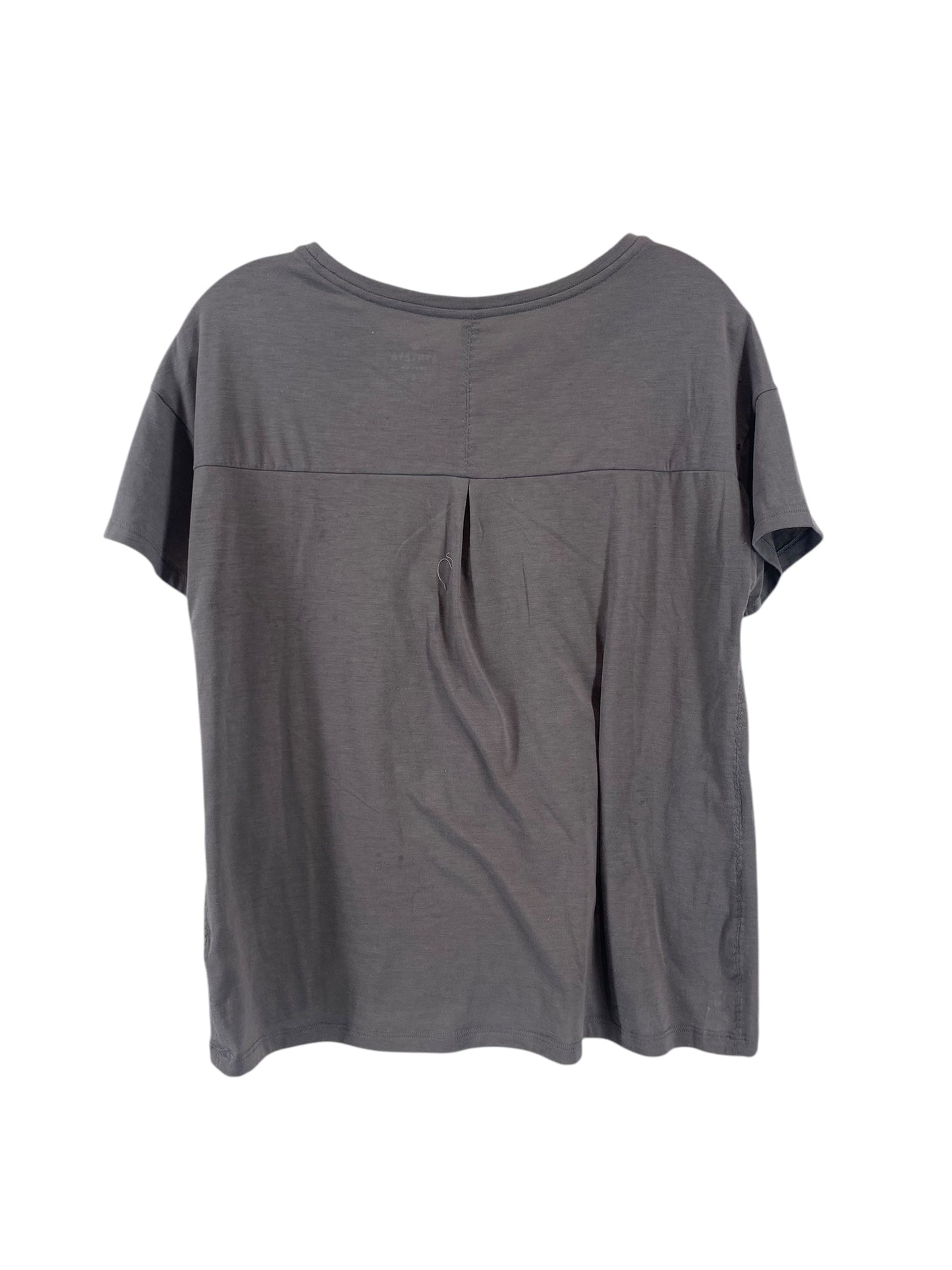 Athletic Top Short Sleeve By Athleta In Grey, Size: S