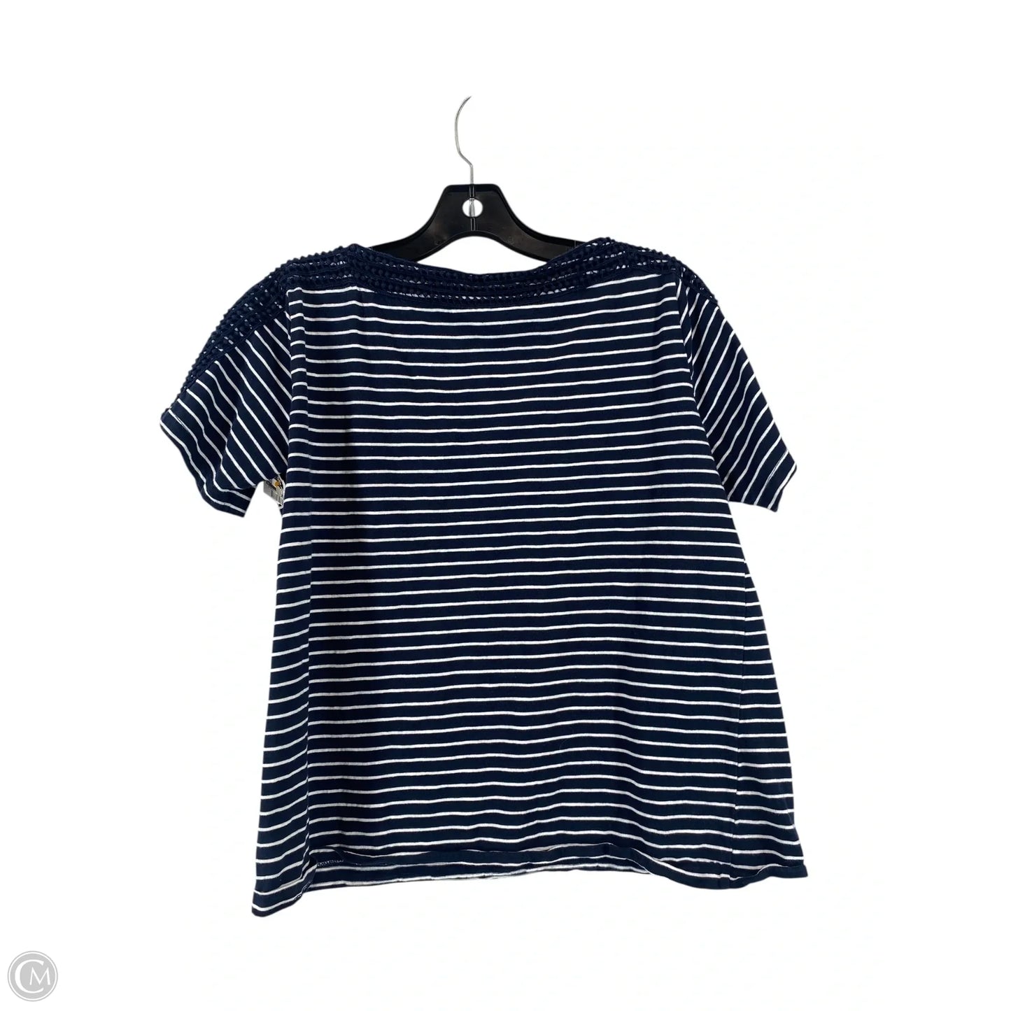 Top Short Sleeve By Jones New York In Navy, Size: L