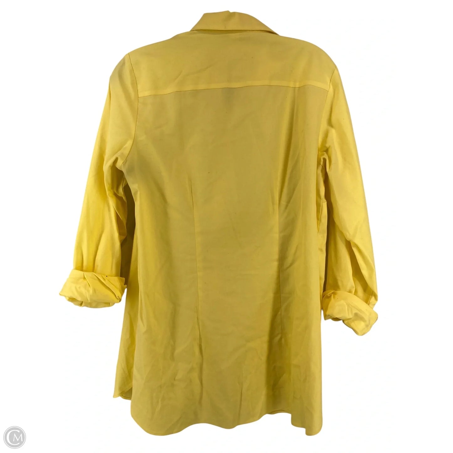 Top Long Sleeve Basic By Coldwater Creek In Yellow, Size: 8