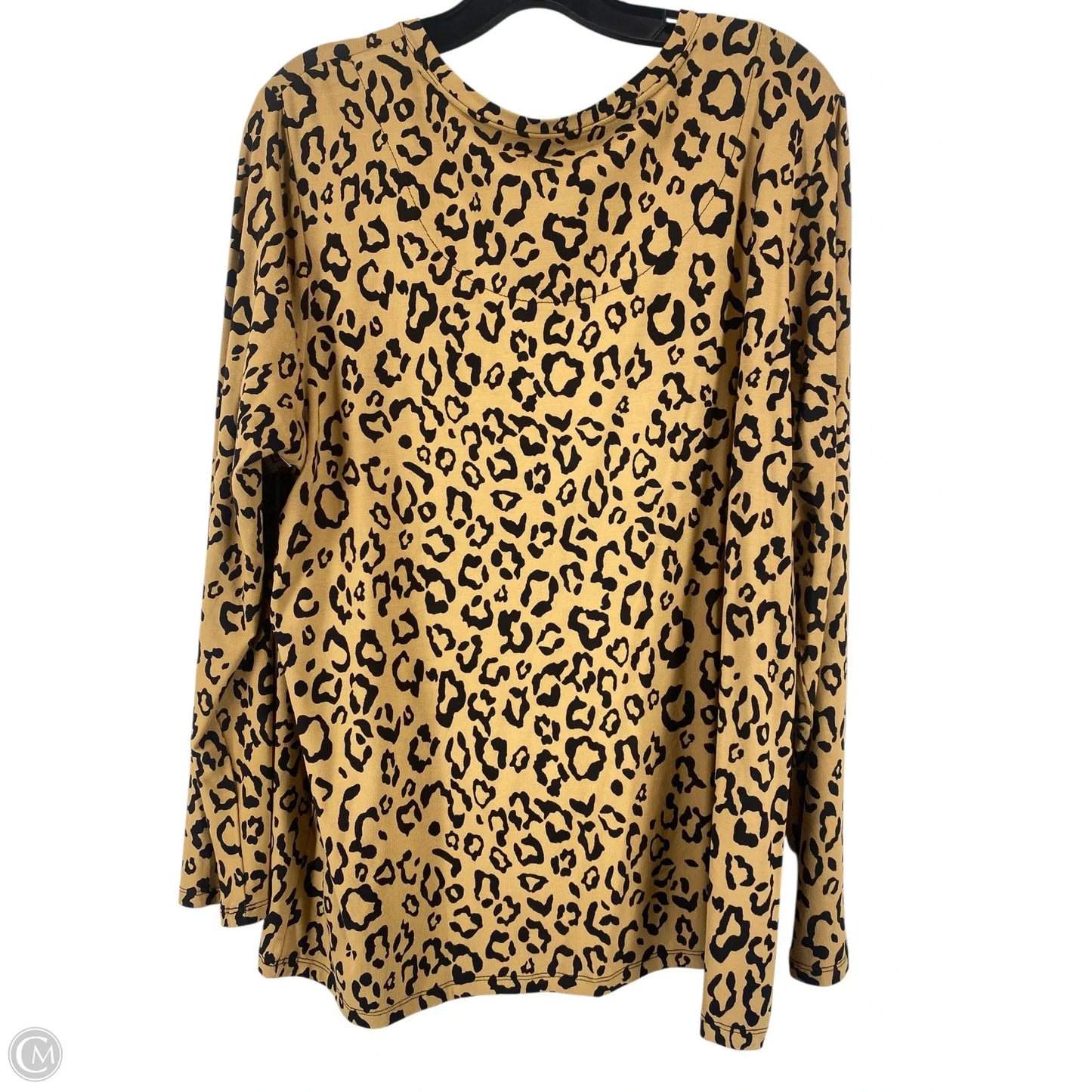 Top Long Sleeve By Chicos In Animal Print, Size: L