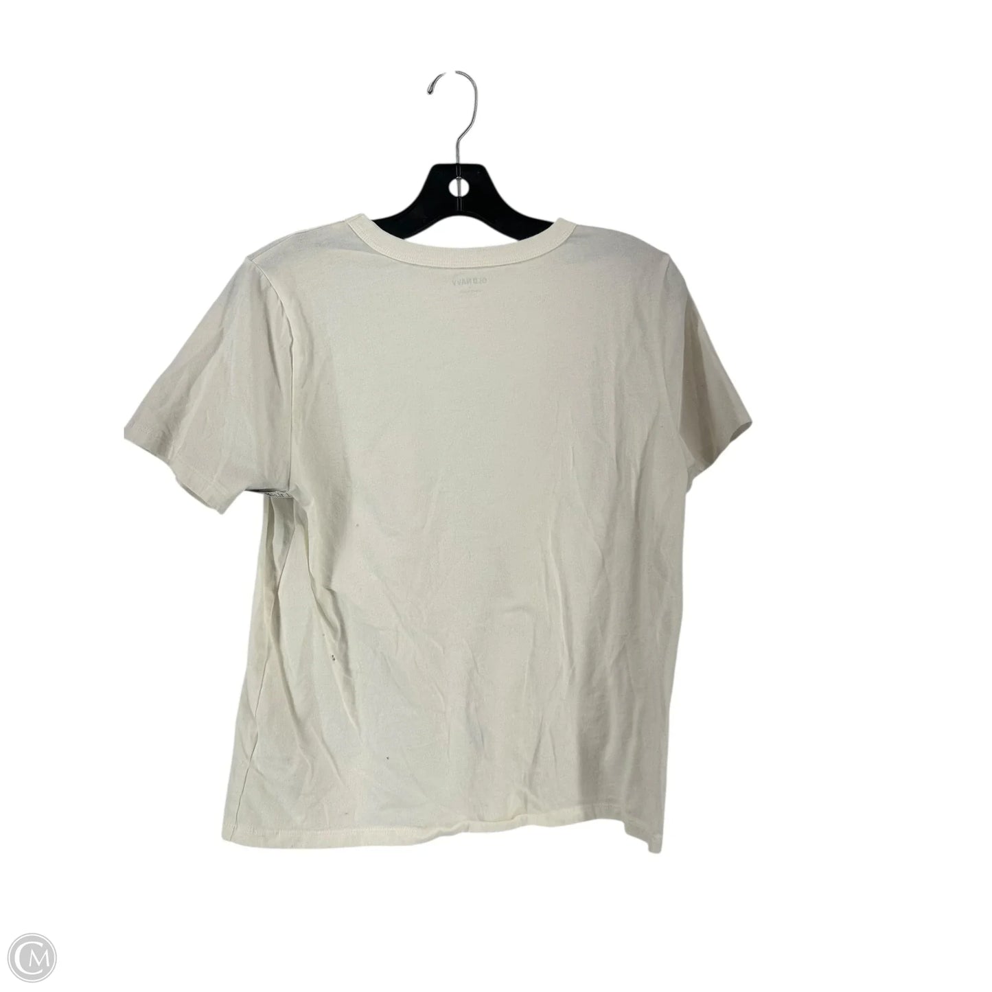 Top Short Sleeve By Old Navy In White, Size: M