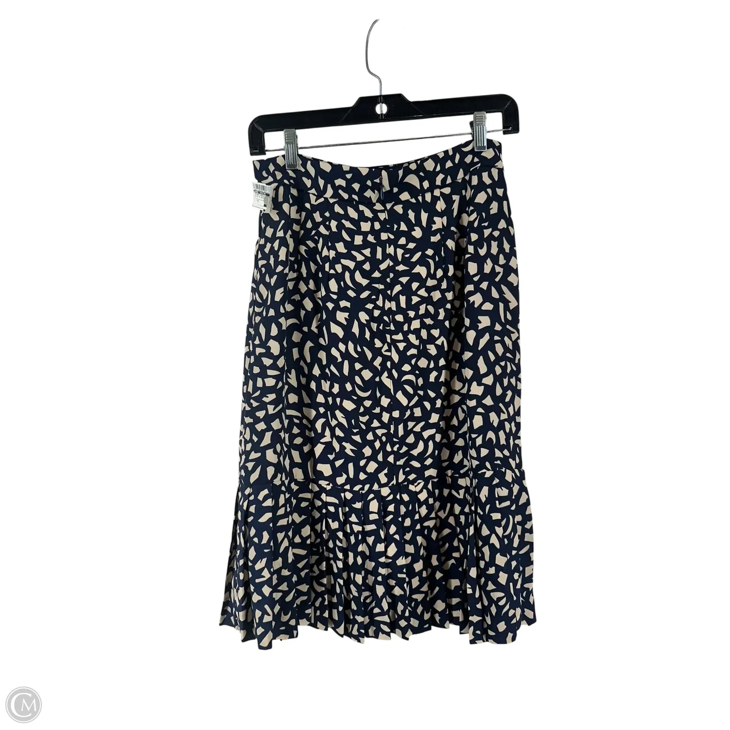 Skirt Midi By Ann Taylor In Blue & Brown, Size: 0