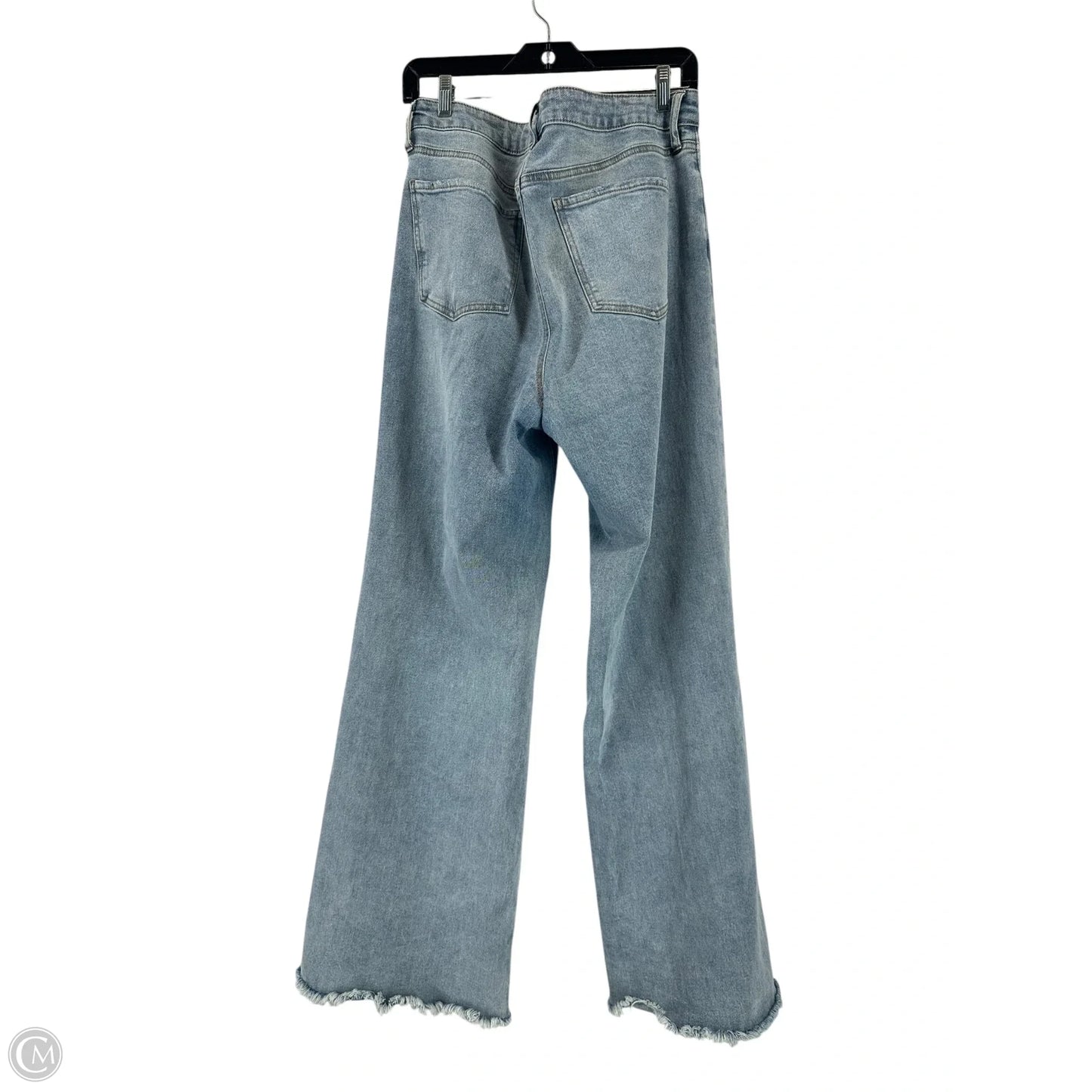 Jeans Straight By Bcbg In Blue Denim, Size: 14