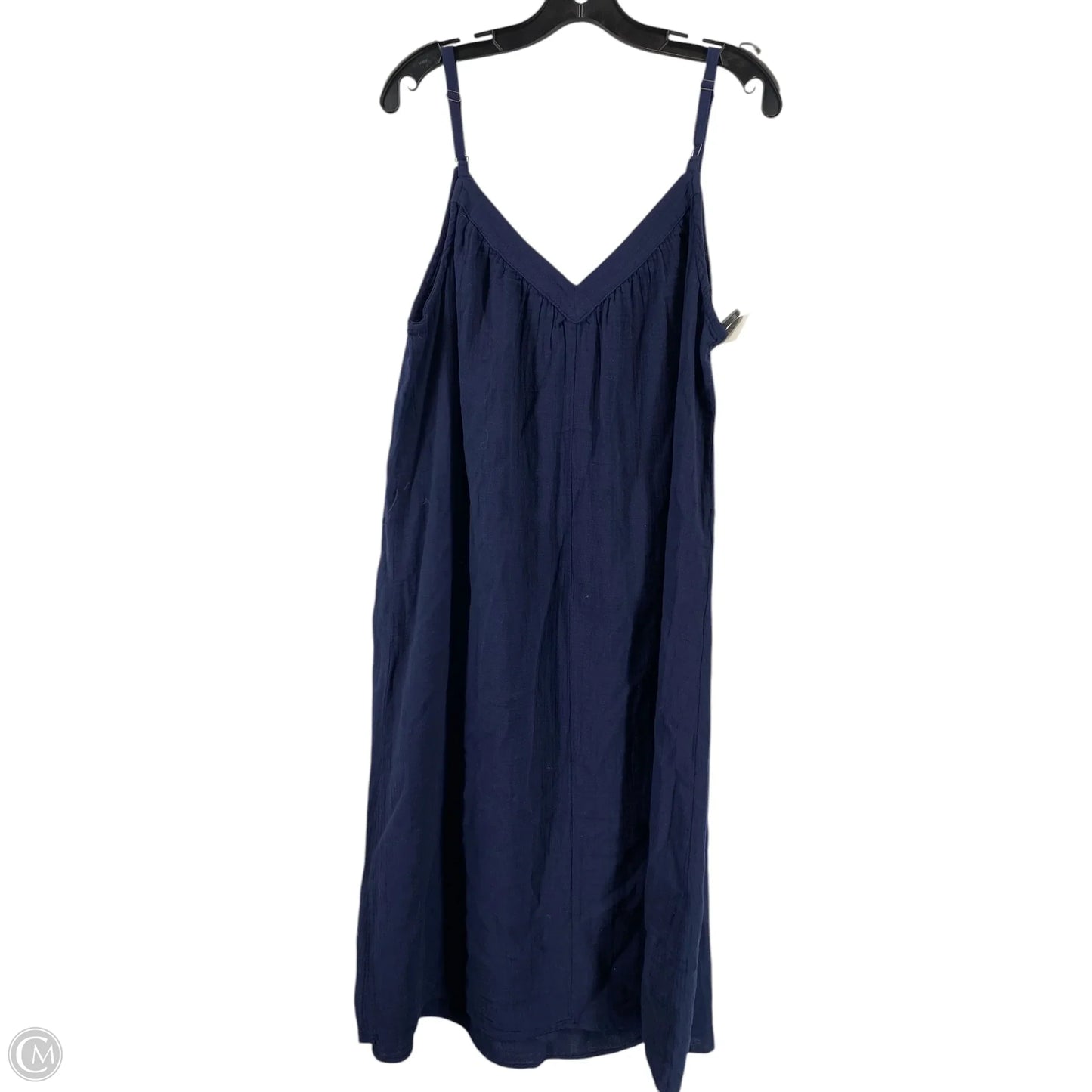 Dress Casual Midi By Gap In Blue, Size: L