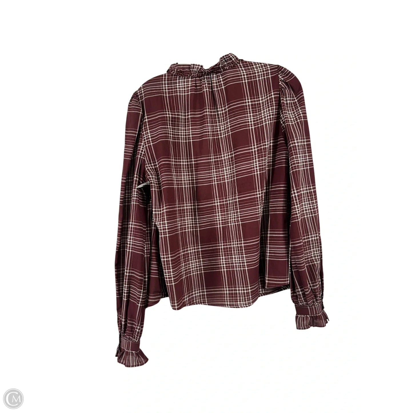 Top Long Sleeve By Evereve In Red, Size: M