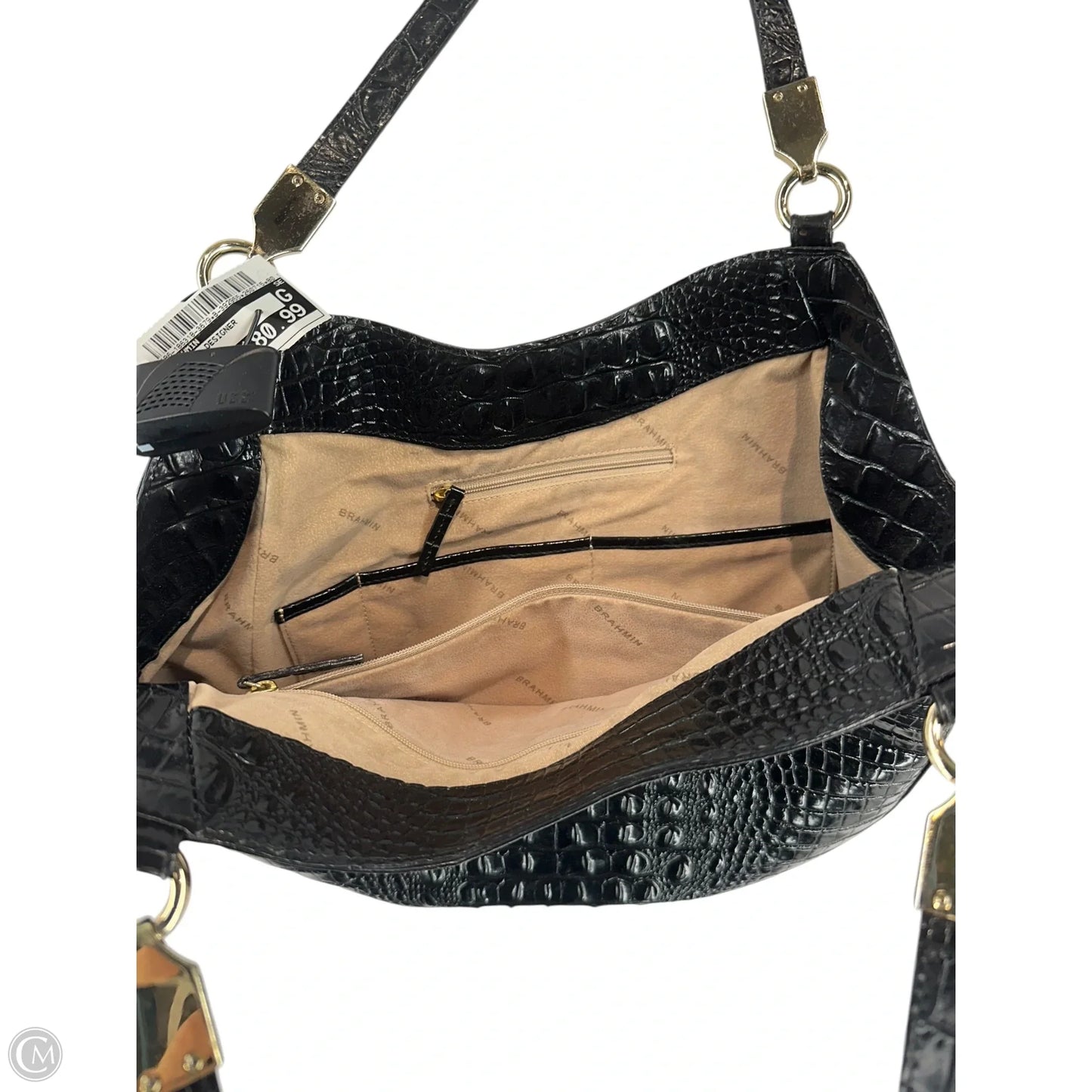 Handbag Designer By Brahmin, Size: Large