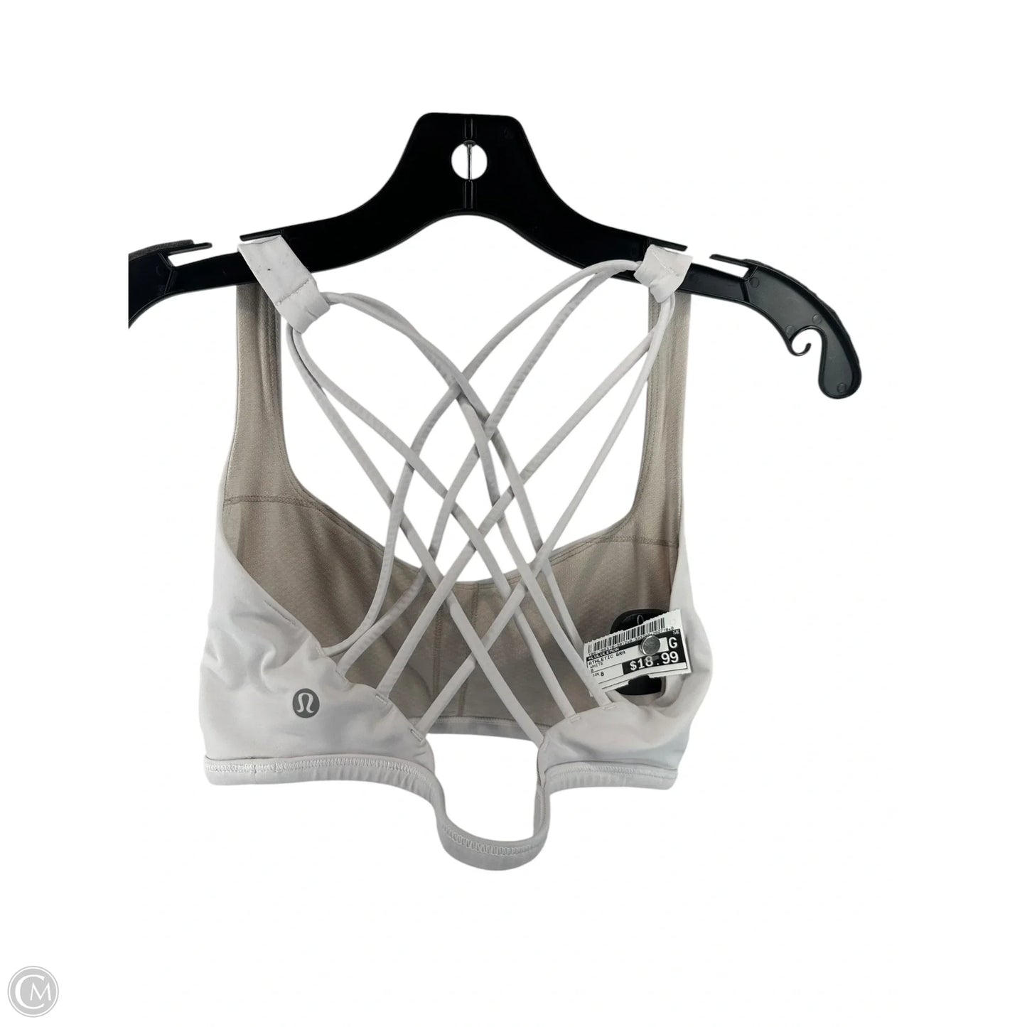 Athletic Bra By Lululemon In White, Size: 8