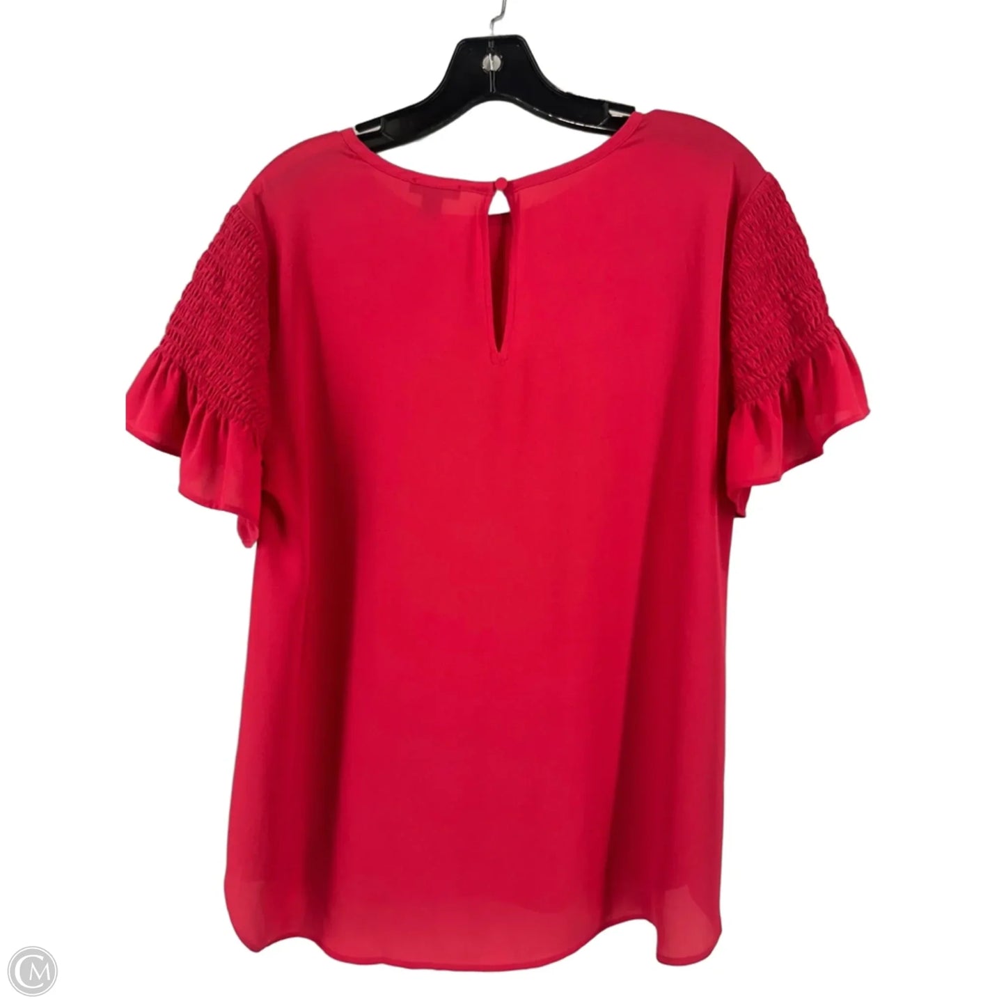 Top Short Sleeve By Ann Taylor In Pink, Size: M