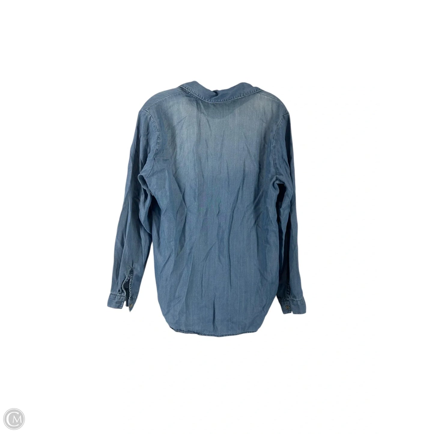 Top Long Sleeve By Velvet Heart In Blue Denim, Size: M