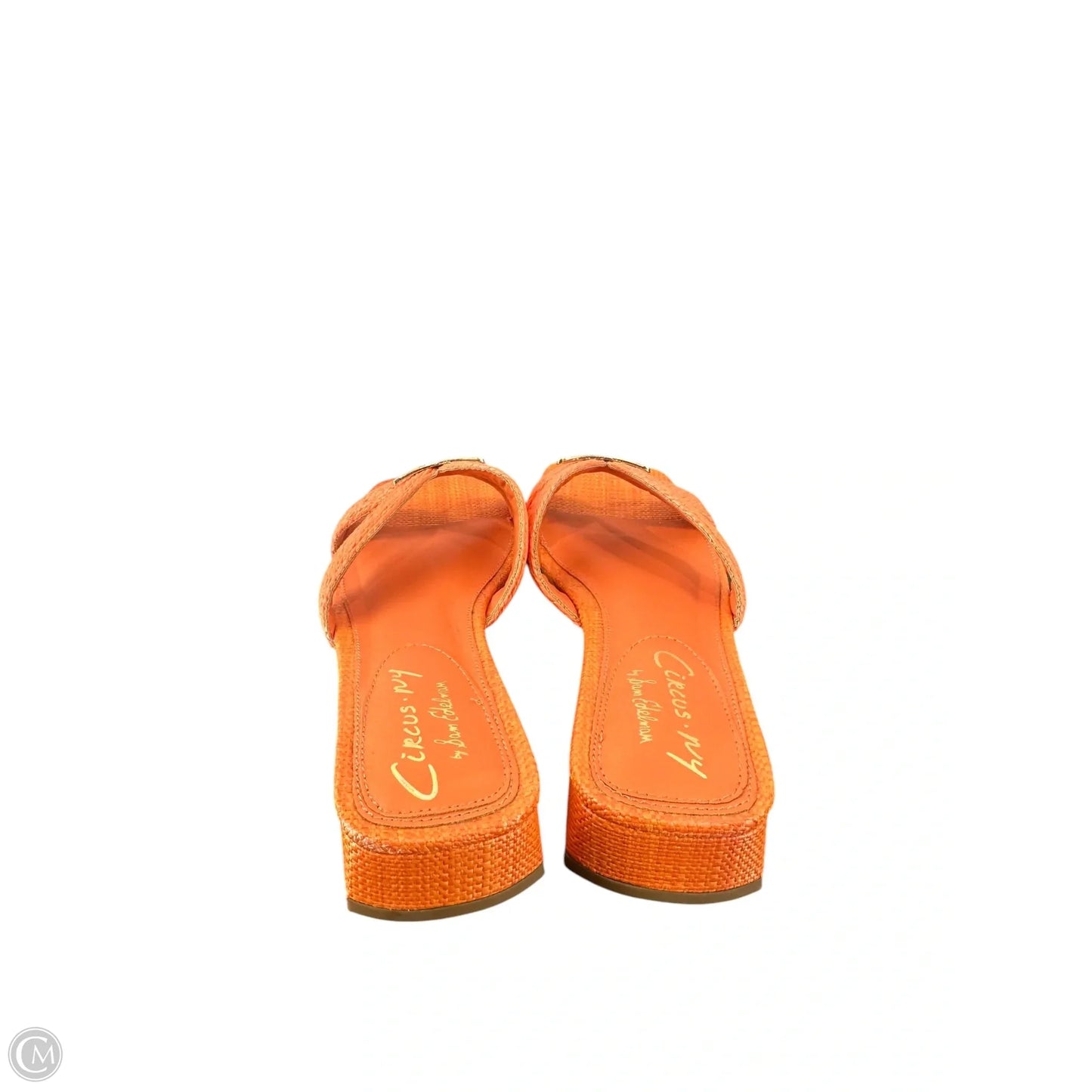 Sandals Heels Block By Circus By Sam Edelman In Orange, Size: 8.5
